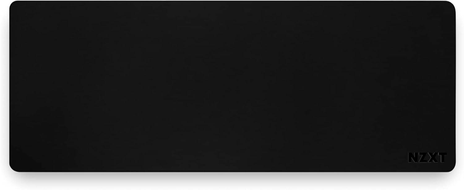 imageNZXT Mouse Pad MMP400 MMSMSSPWW 410MM X 350MM Stain Resistant Coating LowFriction Surface Soft and Smooth Surface NonSlip Rubber Base WhiteBlack