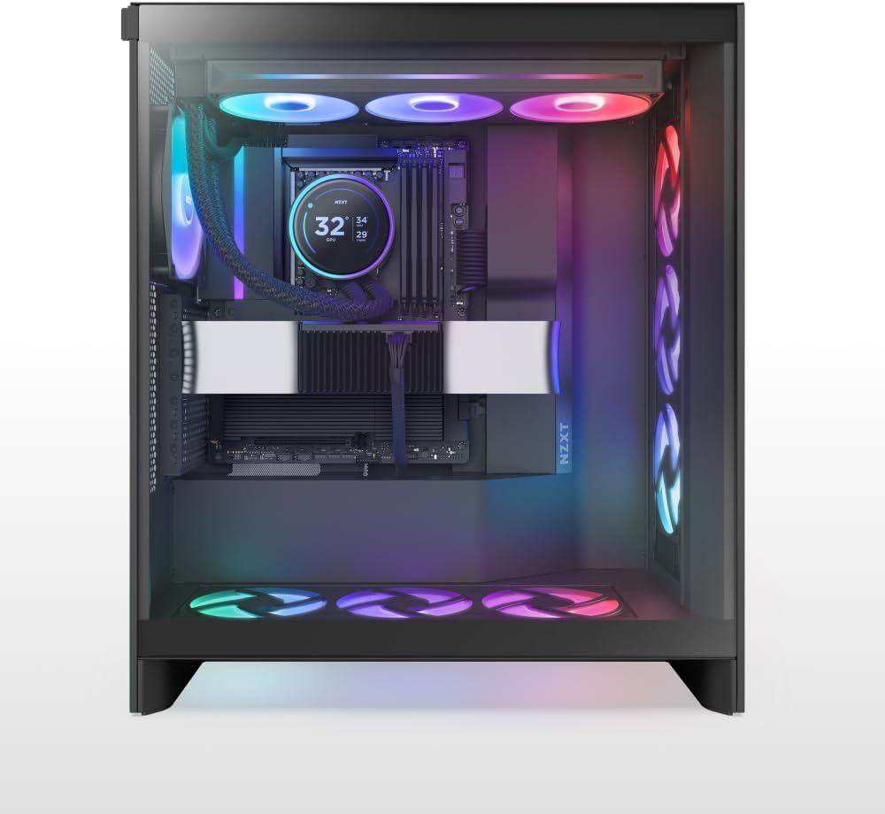 imageNZXT N7 B850 AMD B850 AM5 ATX Gaming Motherboard for Ryzen 9000800070001621 DDR5 3X M2 PCIe 50 WiFi 6E 25GbE LAN M2 NVME with QuickRelease Latch Full Cover WhiteBlack