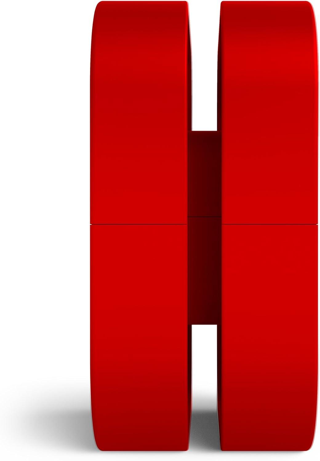 imageNZXT Puck Cable Management and Headset Mount Compact Size Silicone Construction Powerful Magnet for Computer Case Mounting RedRed