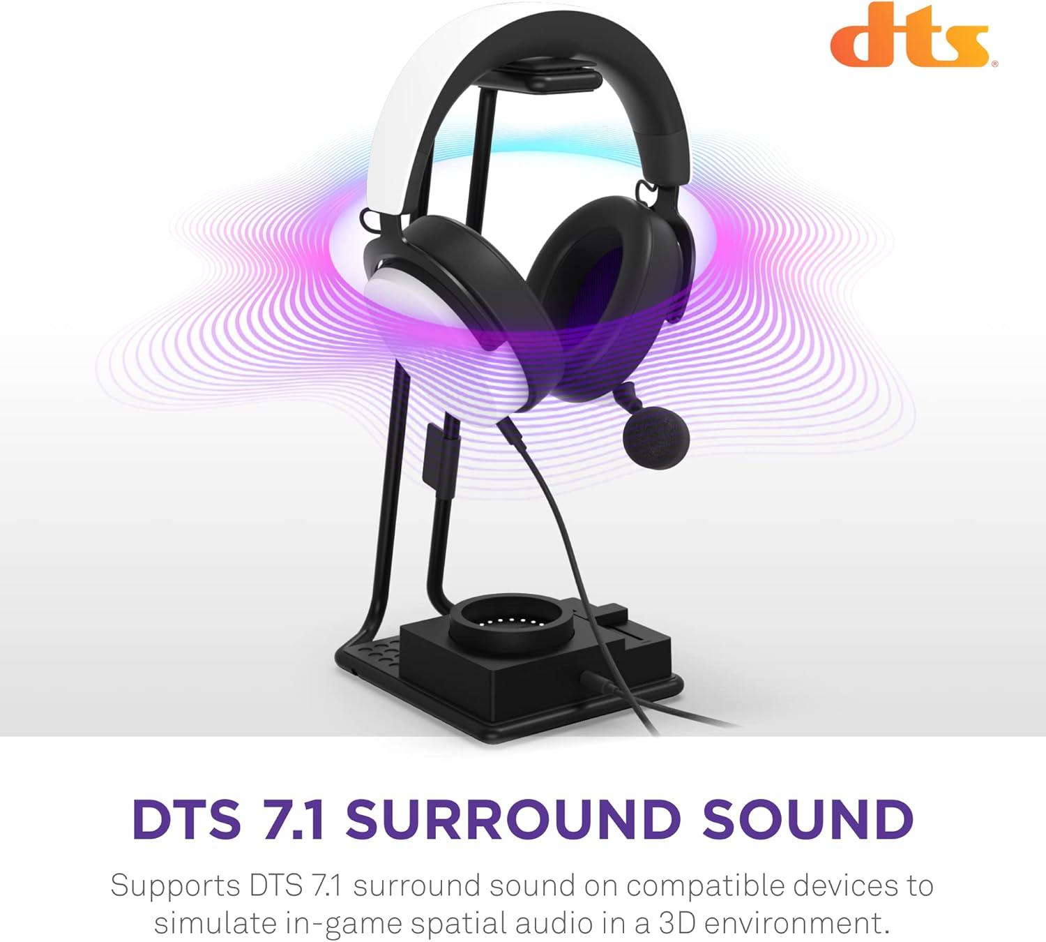 imageNZXT Relay Wired PC Gaming Headset APWCB40B2 HiRes Audio Certified DTS HeadphoneX 71 Surround Sound Lightweight ampamp Comfortable Design Detachable Microphone BlackBlack