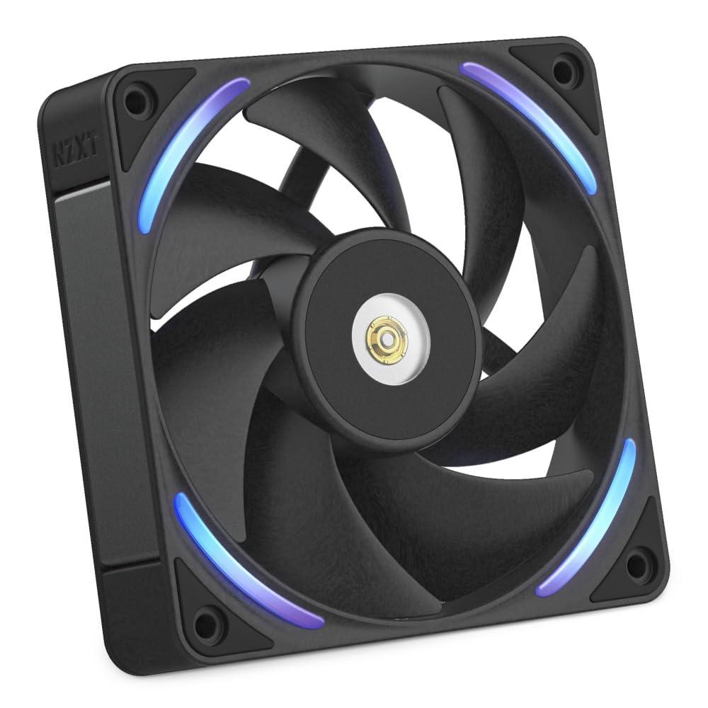 imageNZXT F280 RGB Core  280mm SingleFrame Fan Unit with 2 x 140mm RGB Fans  Speed ampamp Lighting Control  High Static Pressure ampamp Airflow  Fluid Dynamic Bearings  8 aRGB LEDs Per Fan  WhiteBlack