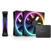 imageF120RGB Duo  120mm DualSided RGB Fan  Triple Pack Black wRGB Controller