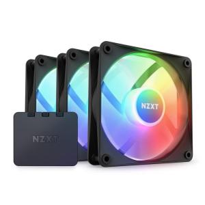 F120RGB Core – 120mmRGB Fan – Triple Pack w/RGB Controller – White(Black)