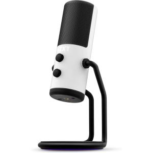 NZXT Capsule Mini – AP-WMMIC-B1 – USB Microphone – High Resolution – Cardioid Polar Pattern – Ideal for Streaming, Content Creation & Podcasting – Built-in Pop Filter – Adjustable Stand – Black(White)