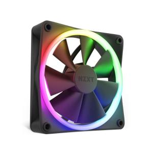 NZXT F120 RGB Fans – RF-R12SF-B1 – Advanced RGB Lighting Adjustment – Whisper Quiet Cooling – Single (RGB Fan and Controller Required & Not Included) – 120 mm Fan – Black(Black)