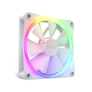 NZXT F140 RGB Core – 140mm Hub-Mounted RGB Fan – 8 Individually-Addressable LEDs – Semi-Translucent Blades – High Static Pressure & Airflow – Quiet Operation – PWM Control – CAM Software – Black(120mm White)