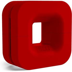 NZXT Puck – Cable Management & Headset Mount – Compact – Silicone – Powerful Magnet for Computer Case – White(Red)