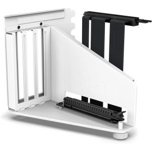 NZXT Vertical GPU Mounting Kit – AB-RH175-W1-175 mm PCIe 4.0×16 Riser Cable – GPU Holder – Sturdy Steel Bracket – White(White)