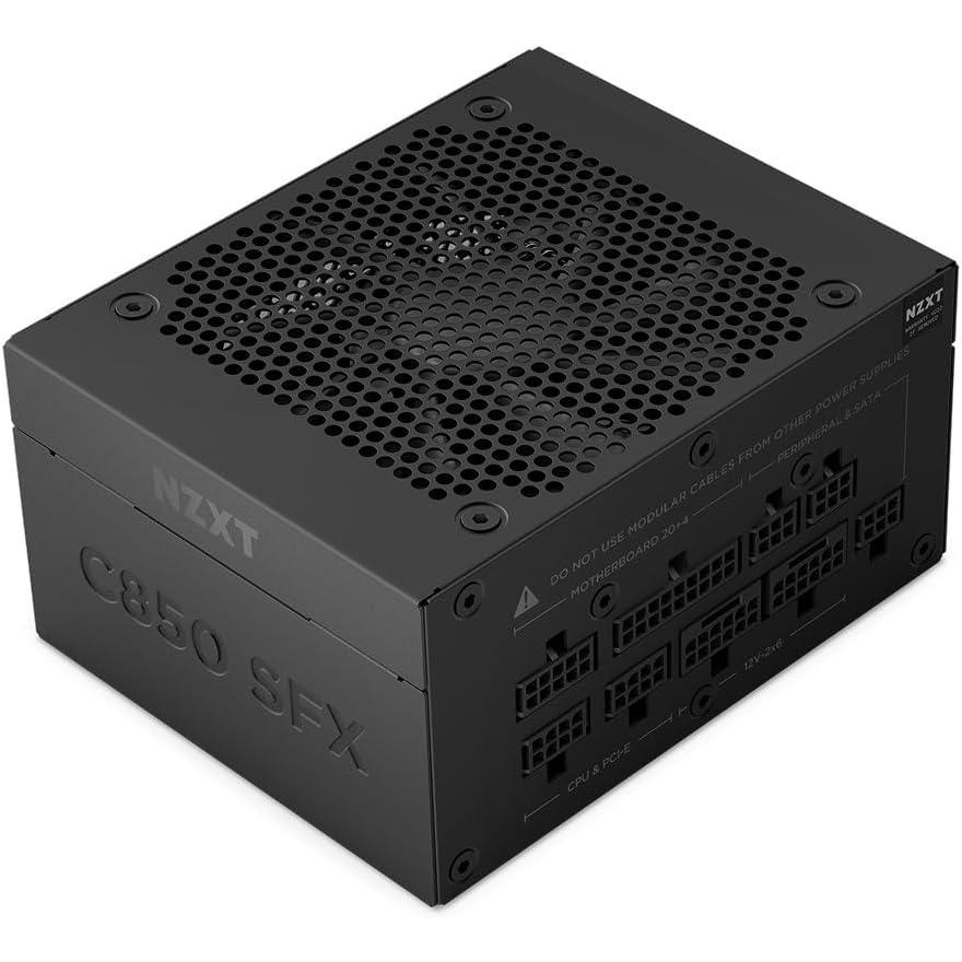 imageNZXT C850 SFX Gold 850W SFX ATX 31 Power Supply 80 Plus Gold Cybenetics Platinum Fully Modular PCIe 51 600W 12V2x6 Japanese Capacitors Black