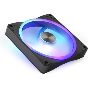 NZXT F140U Ultra RGB Fan – 140mm PWM PC Case Fan – Multi-Zone RGB Lighting – Whisper-Quiet Under 37 dB – Fluid Dynamic Bearing – NZXT CAM Compatible – Black