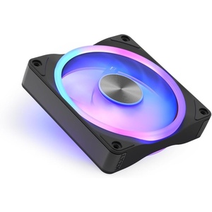 NZXT F120U Ultra RGB Fan – 120mm PWM PC Case Fan – Multi-Zone RGB Lighting – Whisper-Quiet Under 37 dB – Fluid Dynamic Bearing – NZXT CAM Compatible – Black