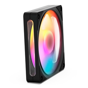 NZXT F140 RGB Fan – 140mm PWM PC Case Fan – Vibrant 8-LED RGB Lighting – Fluid Dynamic Bearing – NZXT CAM Compatible – Black(Black)